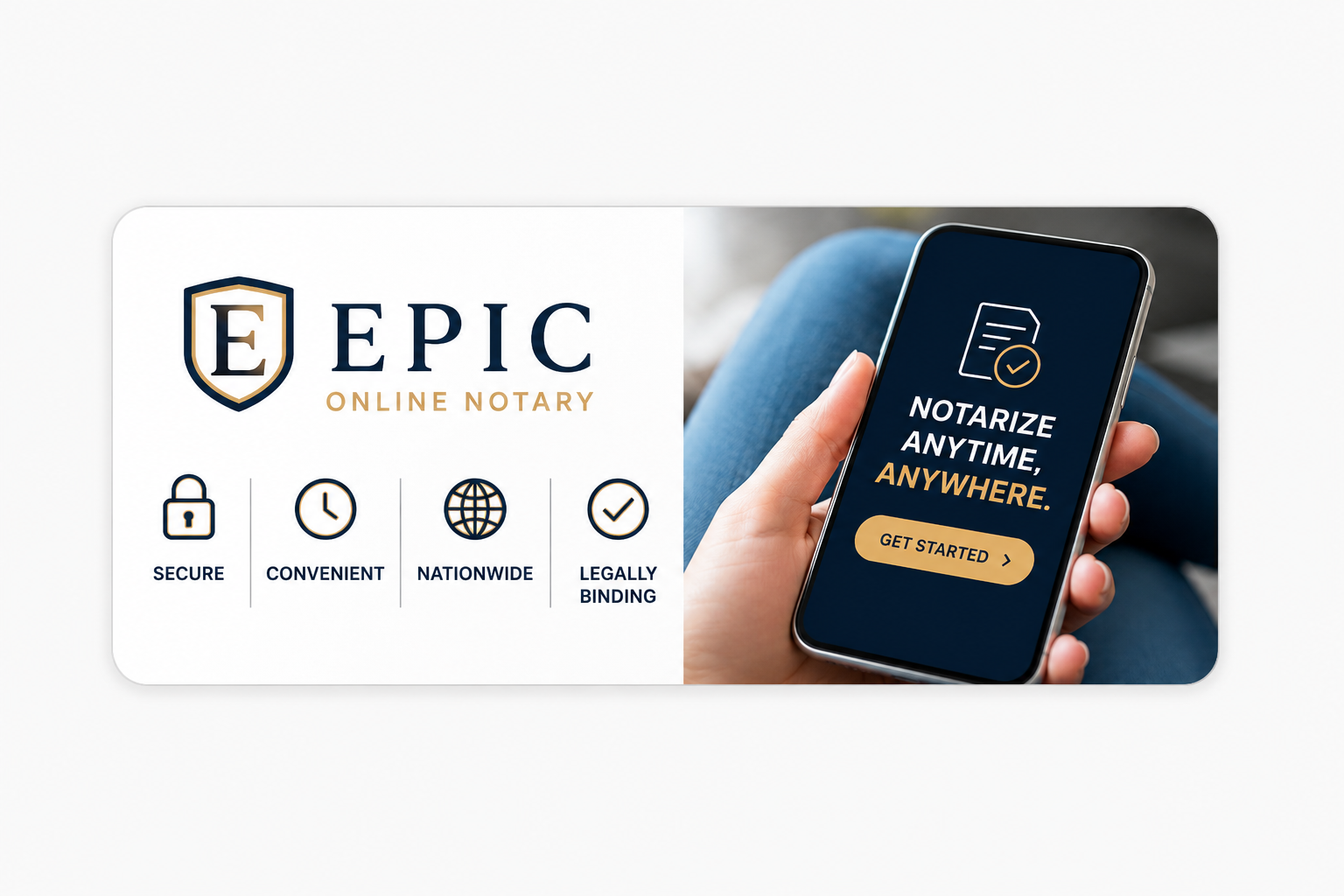 Epic Online Notary mobile notarization preview